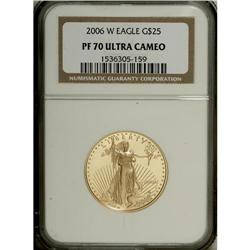 2006-W G$25 Half-Ounce Gold PR70 Deep Cameo NGC. N