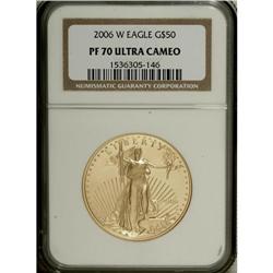 2006-W G$50 One-Ounce Gold PR70 Deep Cameo NGC. NG