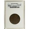 1847 1C Hawaii Cent--Corroded--ANACS. AU55 Details.