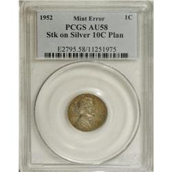 1952 1C AU58 PCGS. PCGS Population (1/2). NGC Census: