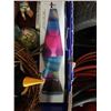 Image 2 : Box of musical horses, lava lamp, metal container and more