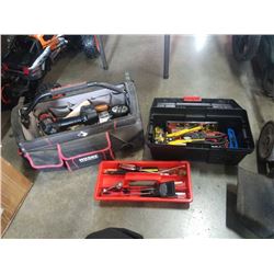 TOOL BAG AND TOOL BOX WITH CONTENTS