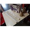 Image 2 : Box of lamps, tealight holders over the door hooks and more