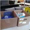 Image 1 : Two boxes of glass lock Containers and plastic containers