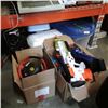 Image 1 : 2 boxes of nerf guns and thrustmaster steering wheel