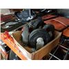 Image 2 : 4 LARGE CASTORS, BAR CLAMP AND BOAT SEAT