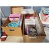 Image 1 : Two boxes of crafts and bead making supplies