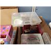 Image 3 : Two boxes of crafts and bead making supplies