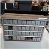 Image 1 : 36 drawer metal and wood hardware organizer