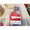 Image 4 : Basket of Kentucky Derby glasses lot of gel hand warmers and face mask