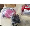 Image 5 : Basket of Kentucky Derby glasses lot of gel hand warmers and face mask
