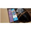 Image 2 : BOX OF VARIOUS ITEMS - MOOD LIGHT, BASKETS, PUZZLES, ETC