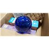 Image 3 : BOX OF VARIOUS ITEMS - MOOD LIGHT, BASKETS, PUZZLES, ETC