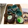 Image 2 : TRAY OF TEAPOT, CUPS, OIL LIGHTERS