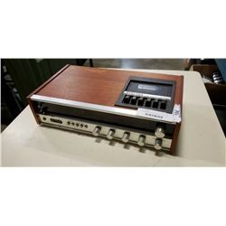 ELECCTRA RECEIVER, TAPE PLAYER, WITH FLIP CLOCK