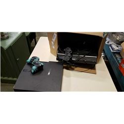 2 PS3 consoles and two controllers with PS2 console and controllers