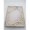 Image 2 : BASE METAL GENUINE FRESHWATER PEARL MATINEE NECKLACE W/ APPRAISAL $1990, 230 FRESHWATER PEARLS