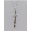 Image 1 : STERLING SILVER "SWORD" PENDANT W/ STERLING CHAIN - RETAIL $200