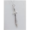 Image 2 : STERLING SILVER "SWORD" PENDANT W/ STERLING CHAIN - RETAIL $200