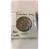 Image 2 : 3 1942 WARTIME COINS CANADIAN 50 CENT .800 SILVER, USA 50 CENT .900 SILVER, AND GERMAN REICHSPFENNIG