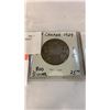 Image 2 : 3  1929 SILVER CANADIAN COINS - 50 CENT, 25 CENT, 10 CENT ALL .800 SILVER