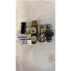 LOT OF TIMEX WATCHES AND OTHER WATCHES - LONGINES, GURREN