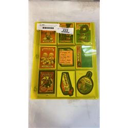 1980s GARBAGE PAIL KIDS WACKY PACK CARDS