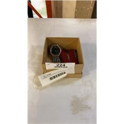 LARGE GUESS WATCH, SWISS ARMY KNIVES AND MOVADO WATCH