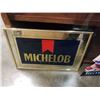 Image 3 : MICHELOB MIRRORED ADVERT AND ICE DRAFT METAL SIGN