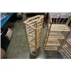 Image 3 : 3 WOOD FOLDING SHELVES