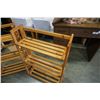 Image 2 : 2 WOOD FOLDING SHELVES