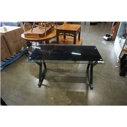 METAL AND GLASS DESK