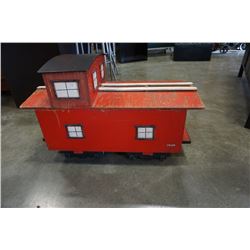 TRAIN CABOOSE ROLLING TOY BOX