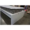 Image 2 : WHITE SINGLE SIZE BEDFRAME WITH MATTRESS