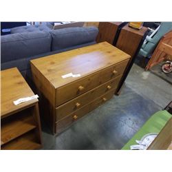 3 DRAWER WOOD DRESSER