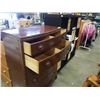 Image 3 : 5 DRAWER BOWED FRONT CHEST OF DRAWERS