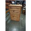 Image 1 : PINE 5 DRAWER CHEST OF DRAWERS