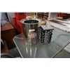 Image 1 : METAL WASTE BIN AND SPINNING SPICE RACK