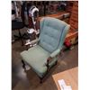 Image 1 : GREEN WINGBACK CHAIR