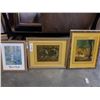 Image 1 : 2 METALLIC PRINTS AND ROBERT REID PRINT