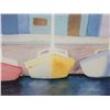 Image 8 : ABSTRACT PAINTING ON CANVAS AND CITY DOCK PRINT