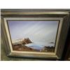 Image 8 : SHIP AND 2 BEACH PAINTINGS ON CANVAS
