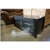 Image 1 : BLACK GLASS DOOR ENTERTAINMENT STAND