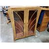 Image 1 : ANITIQUE GLASS DOOR ART DECO DISPLAY CABINET WITH 2 GLASS SHELVES