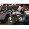 Image 1 : 25 INCH LEATHER WRAPPED ZEBRA FIGURE