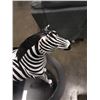 Image 3 : 25 INCH LEATHER WRAPPED ZEBRA FIGURE
