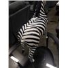 Image 4 : 25 INCH LEATHER WRAPPED ZEBRA FIGURE
