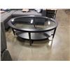 Image 1 : OVAL GLASSTOP COFFEE TABLE