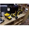 Image 1 : 3 TONKA TOYS - BULLDOZER, DUMP TRUCK AND EXCAVATOR