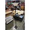 Image 1 : METAL FLOOR LAMP WITH GLASS SHADE